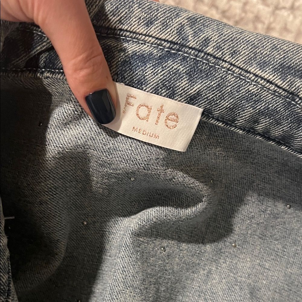 Fate Rhinestone Denim Jacket - Picture 7 of 8
